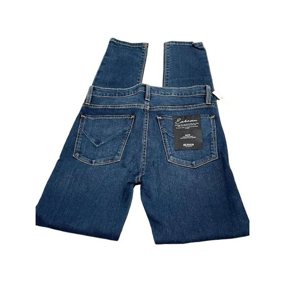 Hudson Womens Enhance Nico Mid Rise Super Skinny Leg Blue Denim Jeans Size 26 - Picture 4 of 9